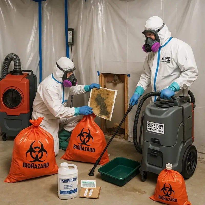 Contaminated Water Handling Protocols process in Kure Beach, NC